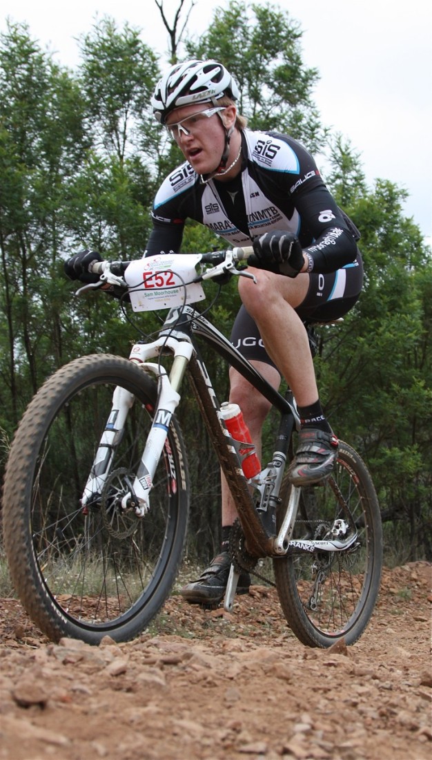 MarathonMTB.com Race Team rider Sam Moorhouse, digging in at the 2011 Capital Punishment. © CycleNation MarathonMTB.com Race Team rider Sam Moorhouse, digging in at the 2011 Capital Punishment. © CycleNation