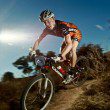 Ben Henderson railing the downhills on his way to winning the Mens pairs category of the SRAM Singletrack Mind Series enduro.