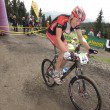 Classic hillclimb equipment - rigid, lighweight, and still smashing it at the top