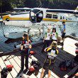 24 lucky riders won the priviledge of an arial route to the stage start with Harbour Air