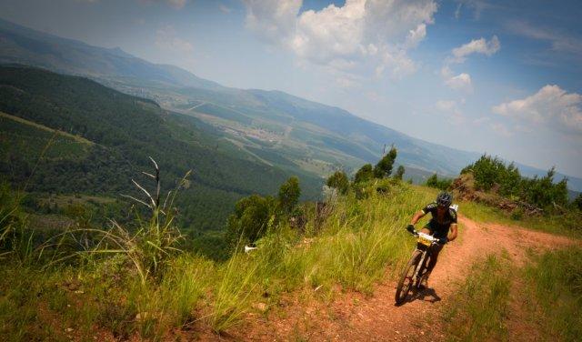 Evans on his way to win the 2012 MTN Sabie Ultra XCM. Photo: Zoon Cronje Evans on his way to win the 2012 MTN Sabie Ultra XCM. Photo: Zoon Cronje