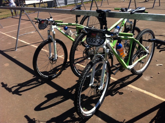 The Exxaro Development Academy are running Alloy 29er Hardtails, with strong tyres, and mostly XT group sets. The Exxaro Development Academy are running Alloy 29er Hardtails, with strong tyres, and mostly XT group sets.