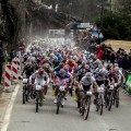 The frenzy that is the elite men's race start. Photo: Sportograf