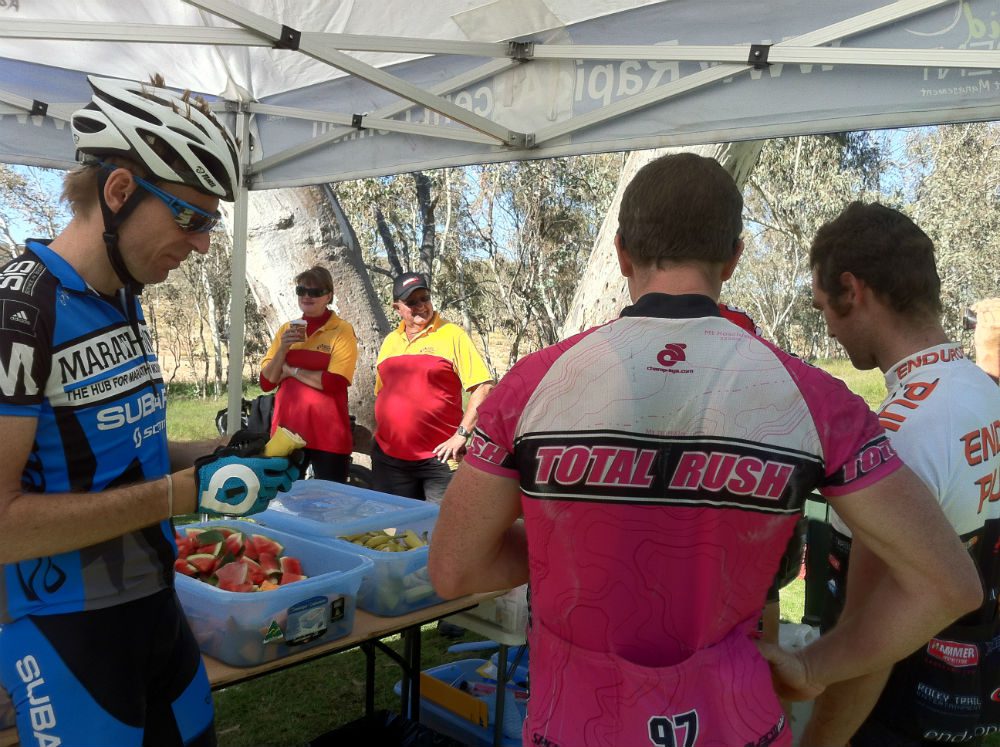 One of the best things about finishing a stage is eating your weight in watermelon One of the best things about finishing a stage is eating your weight in watermelon