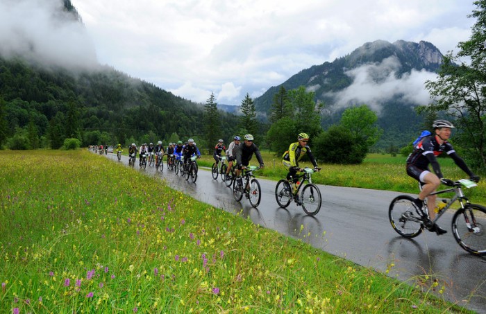 Spirits were high, despite the rain on stage 1. Photo: Craft Bike Transalp/Peter Musch Spirits were high, despite the rain on stage 1. Photo: Craft Bike Transalp/Peter Musch