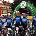 Kath, Naomi, Will, Mike and Stu - ready to get started at the Dolomiti Superbike