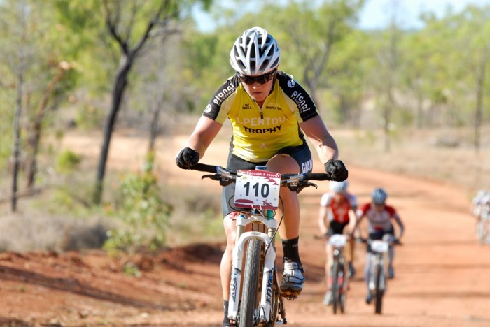 Jess Douglas raced and won the women's category at the 2011 Crocodile Trophy. Photo: Crocodile Trophy Jess Douglas raced and won the women's category at the 2011 Crocodile Trophy. Photo: Crocodile Trophy