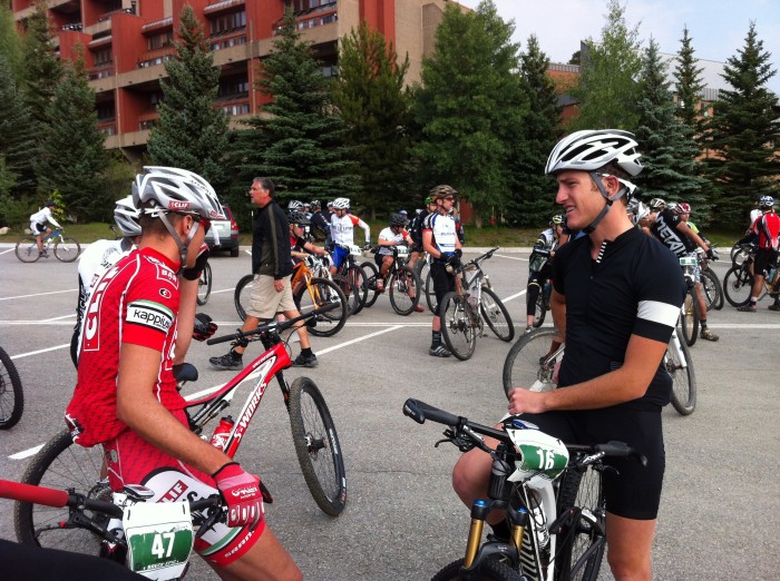 Brady Kappius chilling before the start. Could he find 8 minutes today?