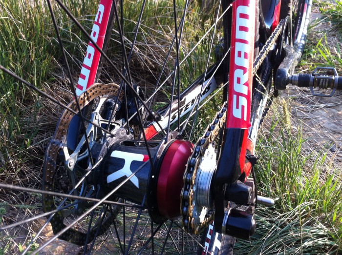 This same wheel can be run geared or singlespeed, and it's a conversion that doesn't need any tools. This same wheel can be run geared or singlespeed, and it's a conversion that doesn't need any tools.