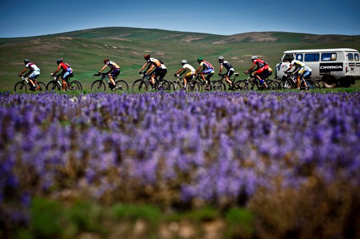Things looking bright at the 2012 Mongolia Bike Challenge. Photo: Margus Riga Things looking bright at the 2012 Mongolia Bike Challenge. Photo: Margus Riga