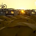The sun sets over the Mongolia Bike Challenge. Photo: Margus Riga