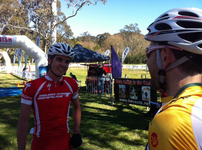 Trenton Day and Andrew Blair re live the final kilometres, where Blair escaped for the win at the 2012 Wollombi Wild Ride. Trenton Day and Andrew Blair re live the final kilometres, where Blair escaped for the win at the 2012 Wollombi Wild Ride.