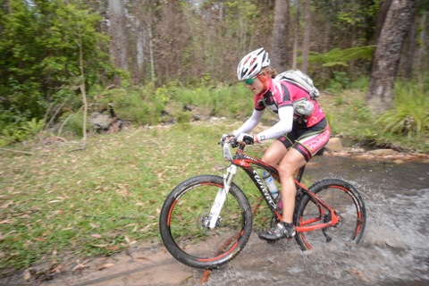 Kate Major is still leading the women's category at the Croc Trophy, with another stage win today. Photo: Regina Stanger Kate Major is still leading the women's category at the Croc Trophy, with another stage win today. Photo: Regina Stanger