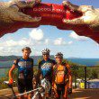 Finished, at last. At a race like the Croc, it helps to have some mates around.