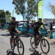RE:CM’s Lourens Luus (left) and Waylon Woolcock (right) stormed into the finish to take the stage win and overall lead on day three of the nine-day Old Mutual joBerg2c mountain bike race on Sunday. Photo: Full Stop Communications/Old Mutual joBerg2c