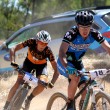 Sebastian leading Ben Forbes at Echuca. Photo: Michael Jayne