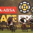 Bunch sprint for second place during stage 1. Photo by Shaun Roy/Cape Epic/SPORTZPICS