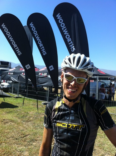 Will Hayter at the ABSA Cape Epic - in unbroken state