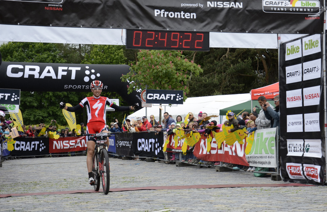 Sauser, winner of Stage 1. © CRAFT BIKE TRANS GERMANY powered by NISSAN/Peter Musch