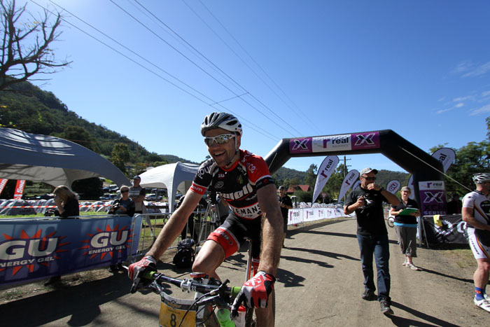 Andy Blair rolls in for the win at the Convict 100. Photo: Rich Tyler
