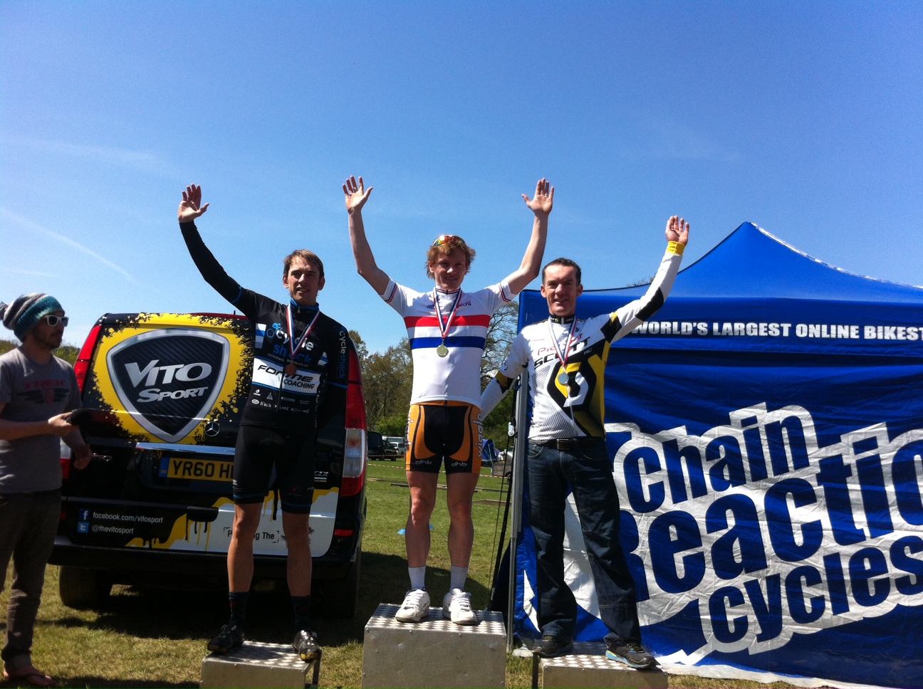 The podium - l to r Dan Fleeman, Lee Williams, Nick Craig