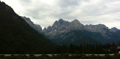 The Brenta Group - and skies that didn't look so bad first thing...