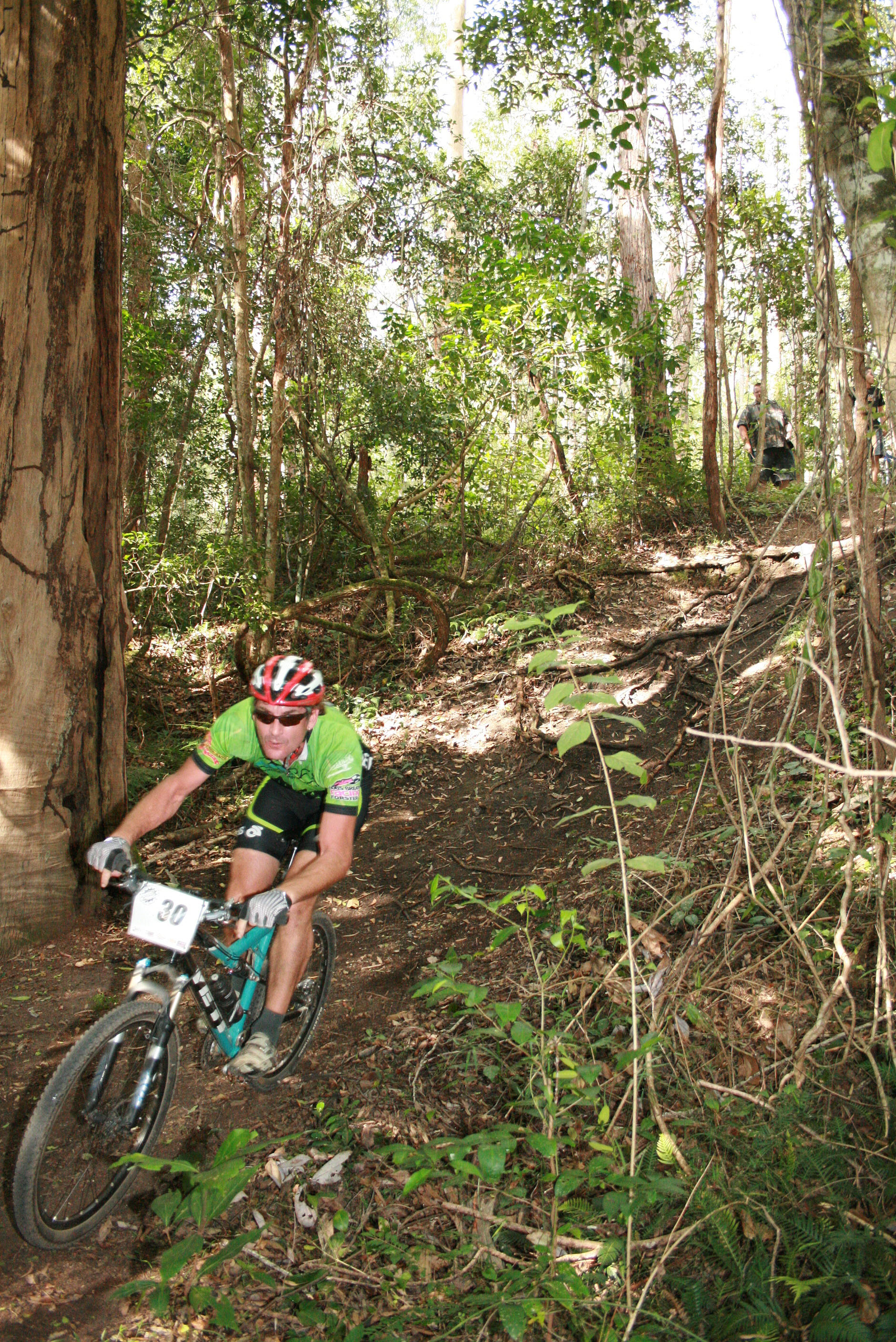 Action from a race on the Taree trails.