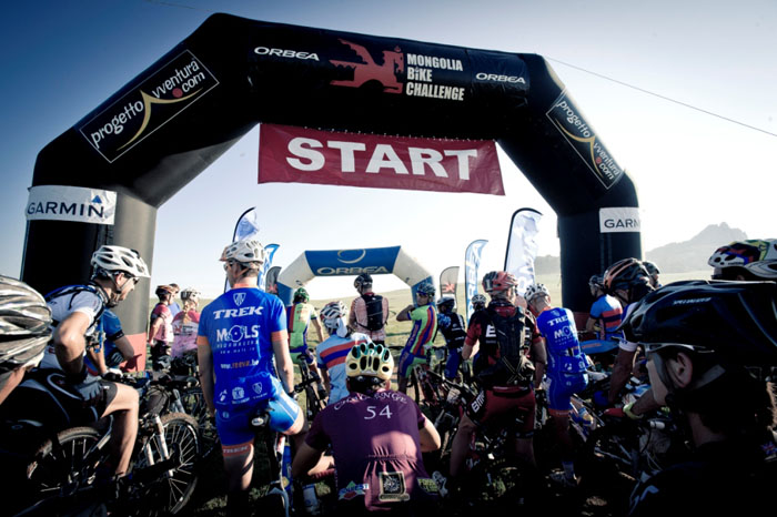 Waiting for racing to get underway at the 2012 Mongolia Bike Challenge. Photo: Margus Riga