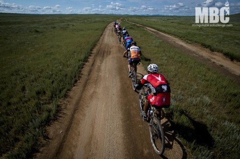 Competitors line up and line out in Mongolia. Photo: Margus Riga