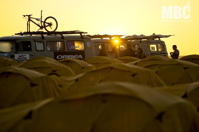 The sun sets over the Mongolia Bike Challenge. Photo: Margus Riga