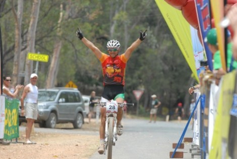 Rybarik wins Stage 4 of the 2012 Croc Trophy. No gifts. Photo: Regina Stanger