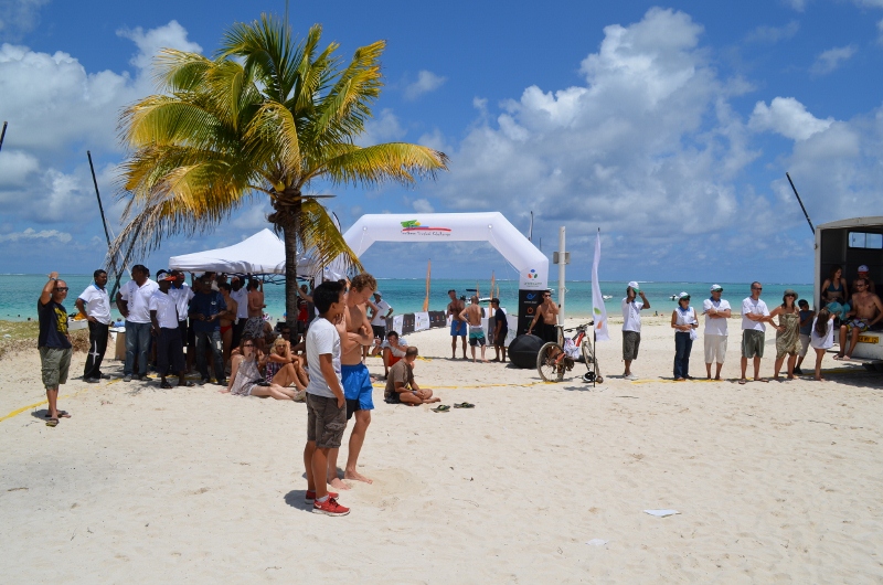 Finish a bike race on the beach? Don't mind if I do.