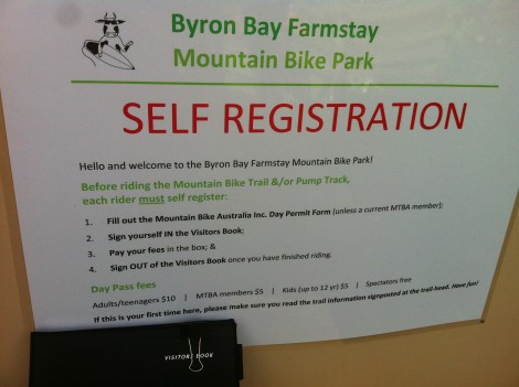 Self Registration at Byron Bay Farmstay