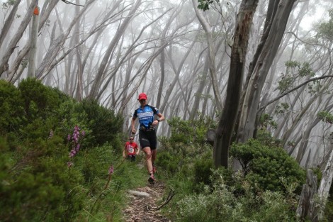 Nienke Oostra - on the trail run stage at the Mt Baw Baw Seasons of Pain