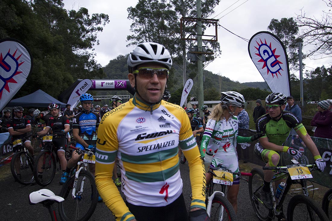 Andy Blair readies for his first hit-out in his newest Aussie XCM Champs jersey. Photo: Richie Tyler