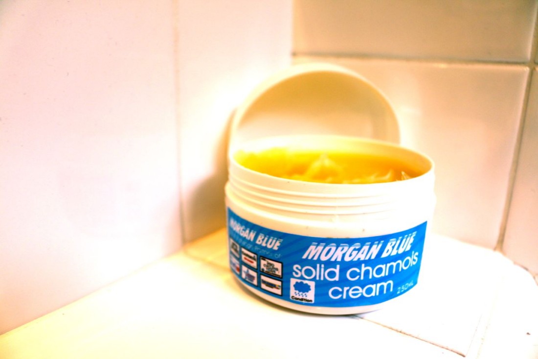 morgan blue solid chamois cream